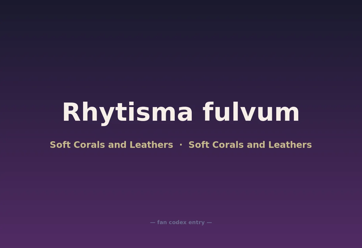 Rhytisma fulvum