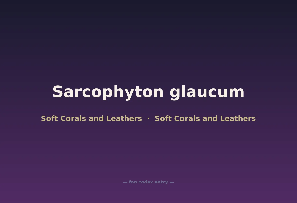 Sarcophyton glaucum