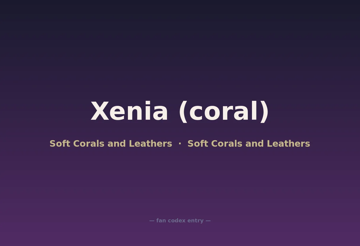 Xenia (coral)