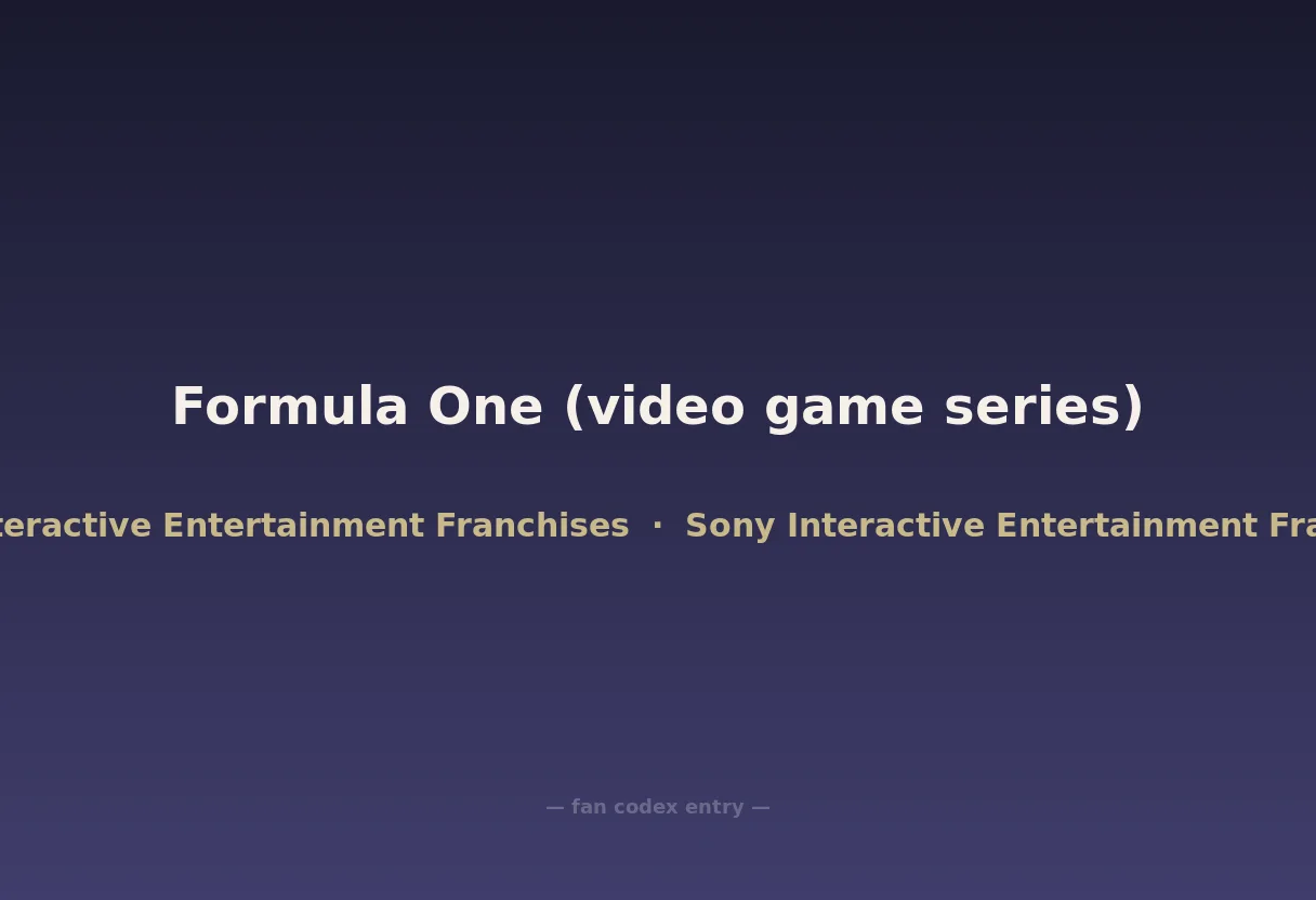 Formula One (video game series)