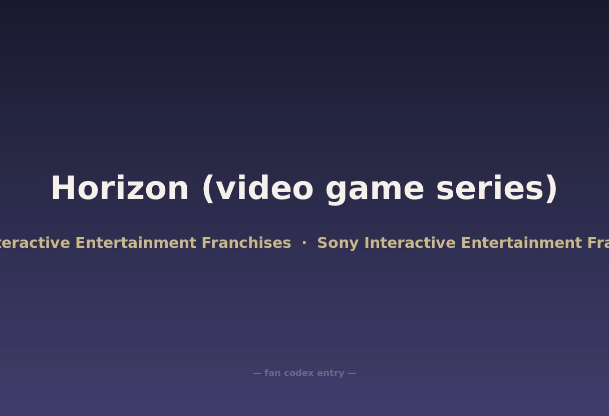 Horizon (video game series)