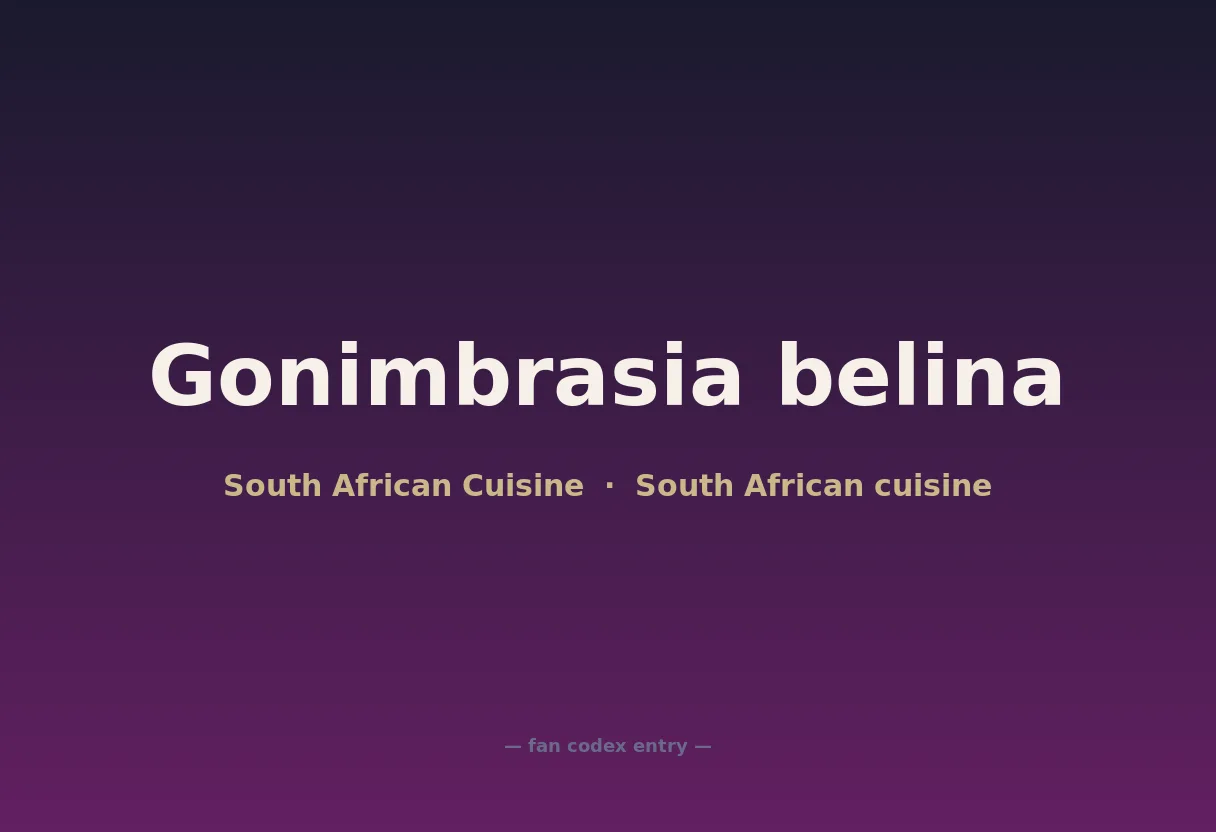 Gonimbrasia belina