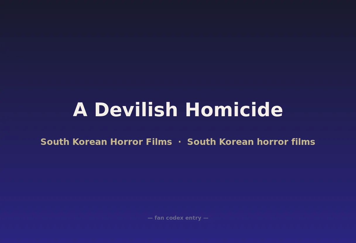 A Devilish Homicide