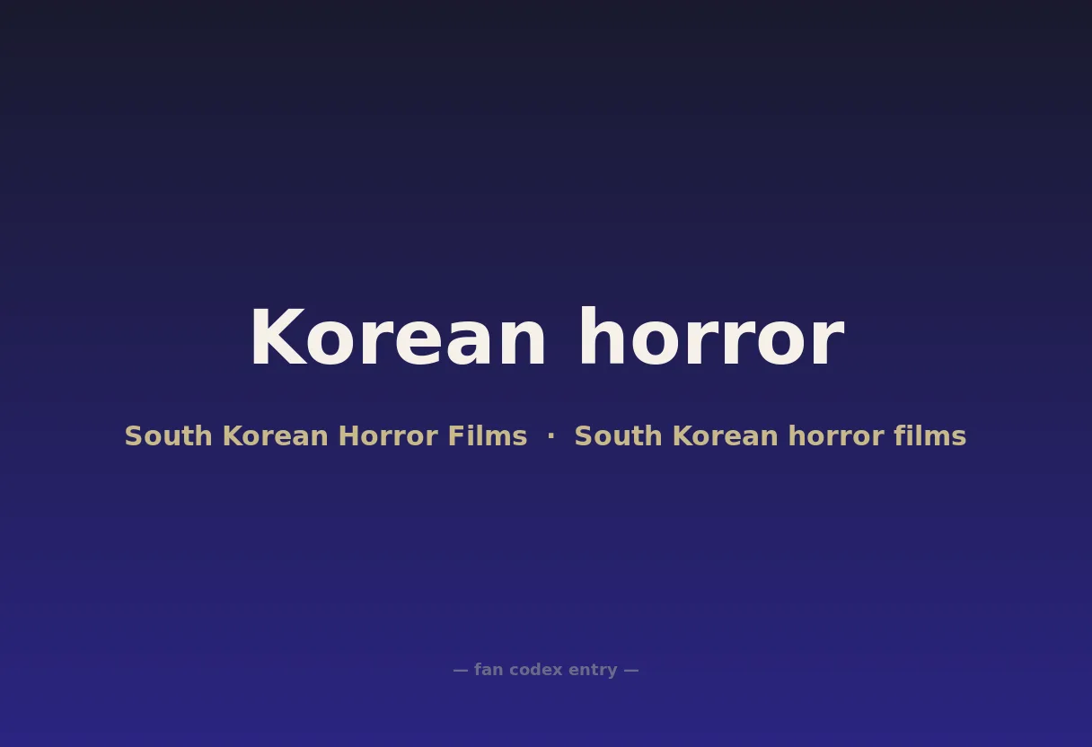 Korean horror