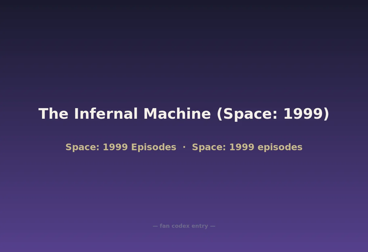 The Infernal Machine (Space: 1999)