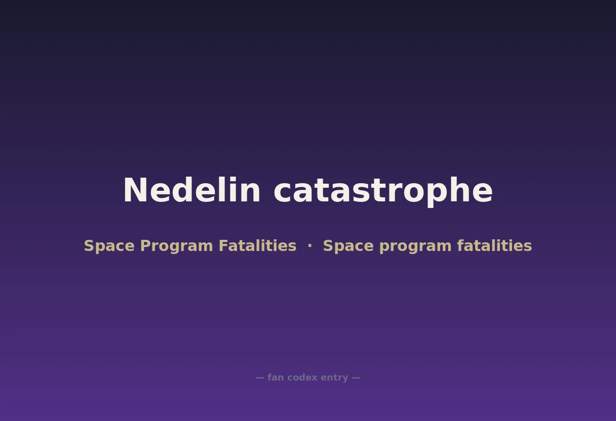 Nedelin catastrophe