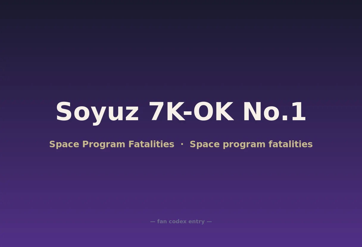 Soyuz 7K-OK No.1