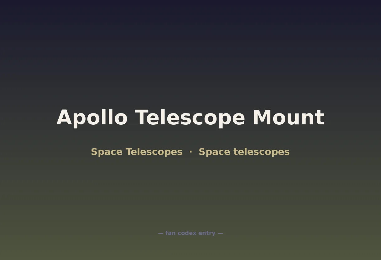 Apollo Telescope Mount