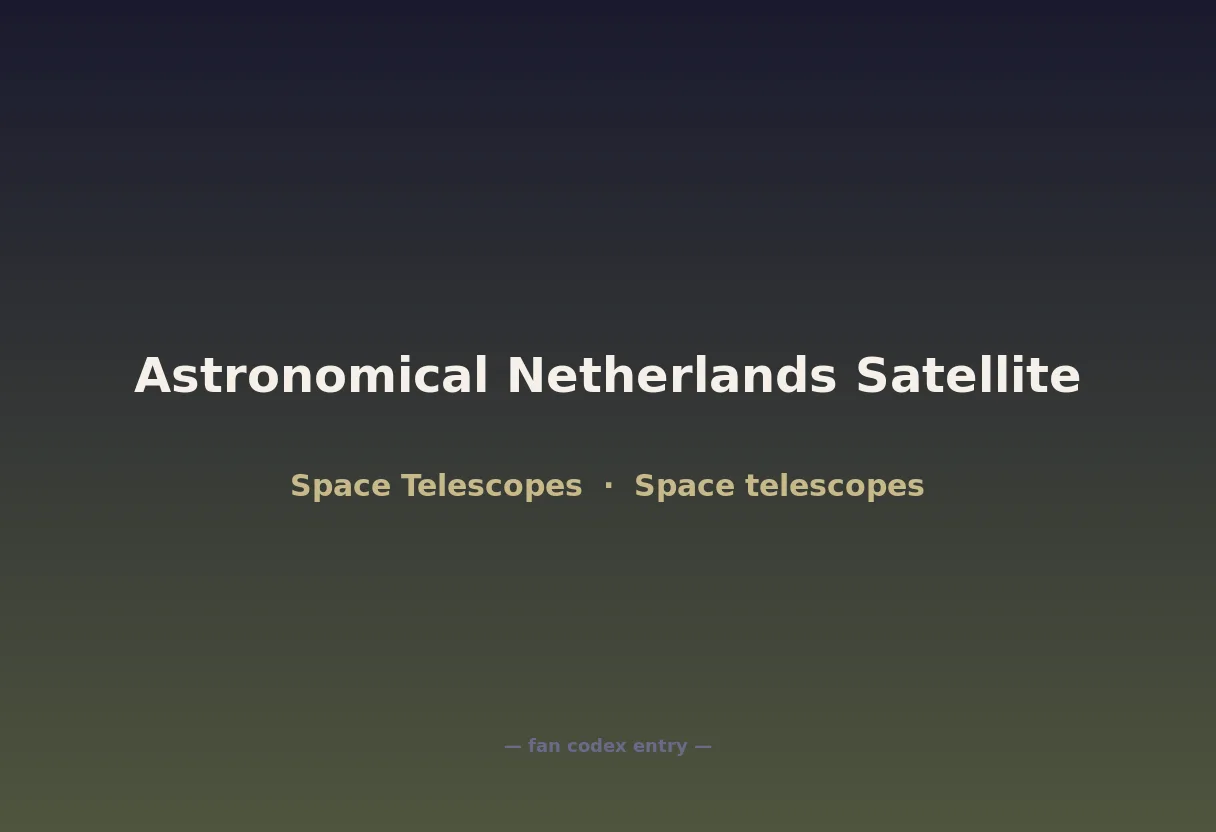Astronomical Netherlands Satellite