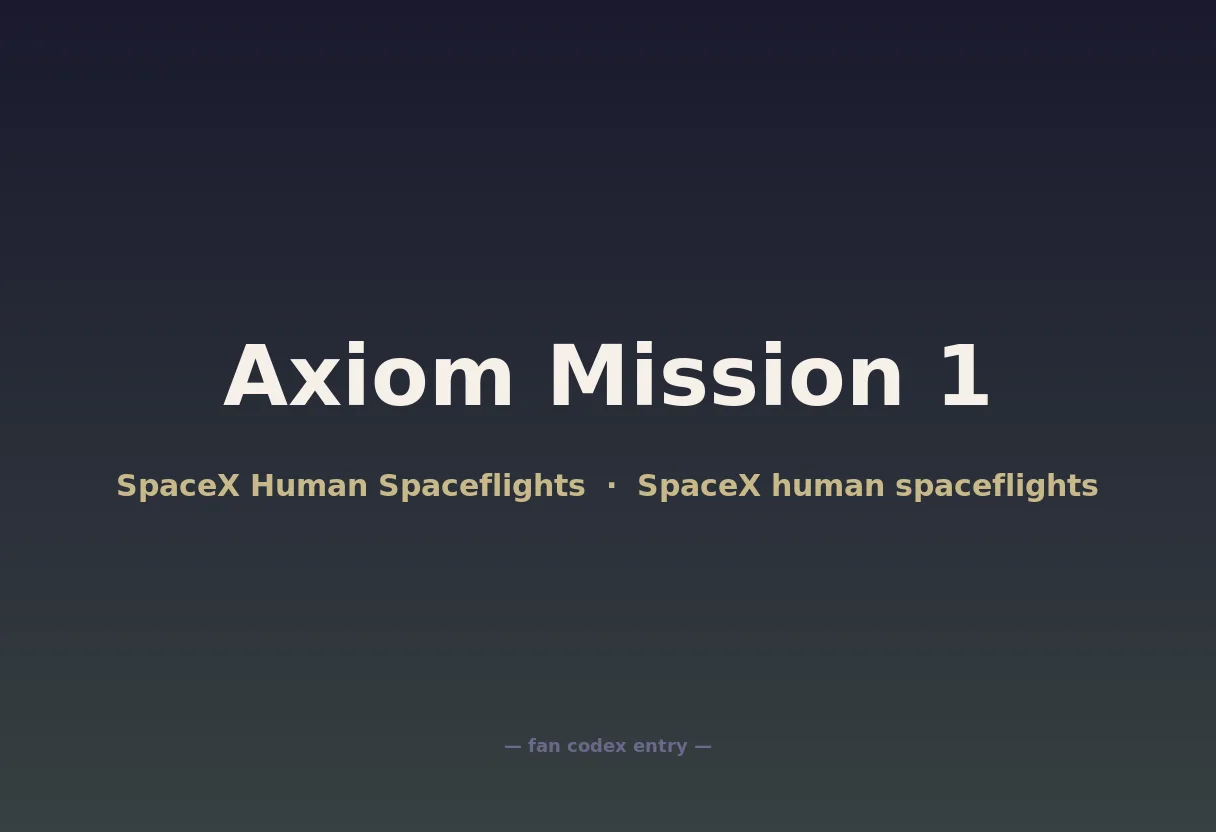 Axiom Mission 1