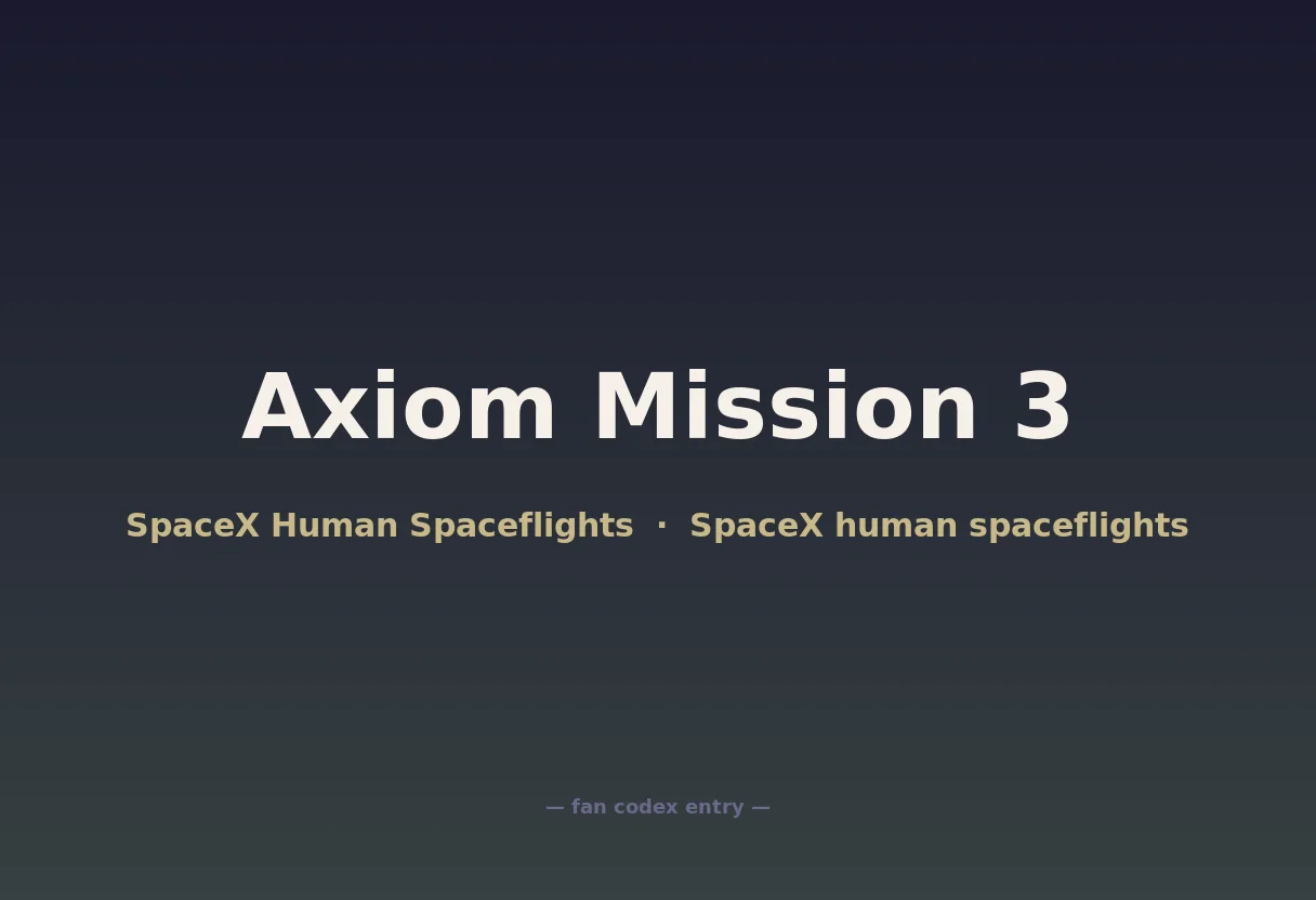 Axiom Mission 3