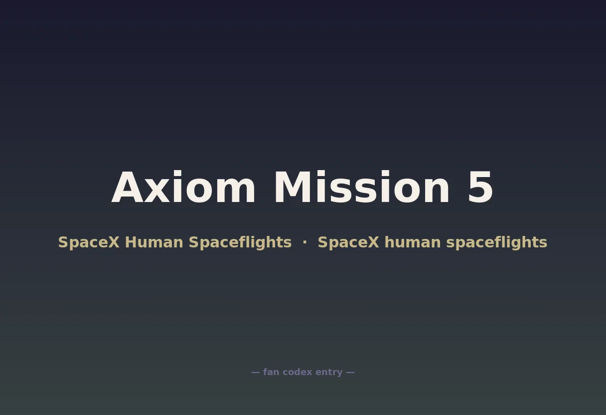 Axiom Mission 5