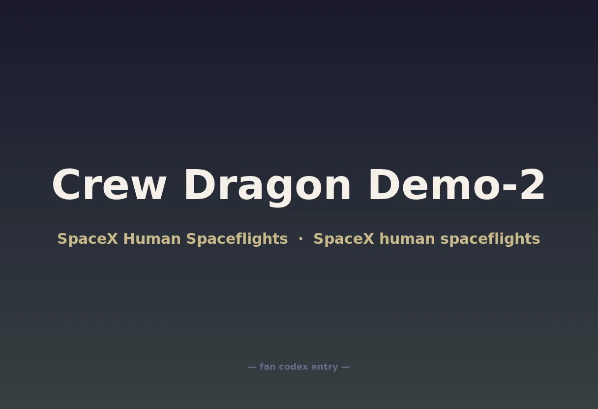 Crew Dragon Demo-2