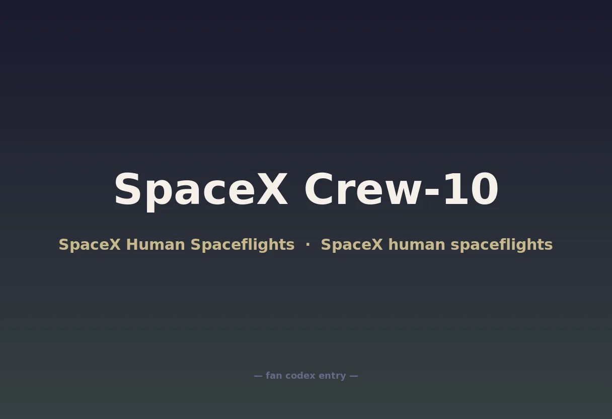SpaceX Crew-10