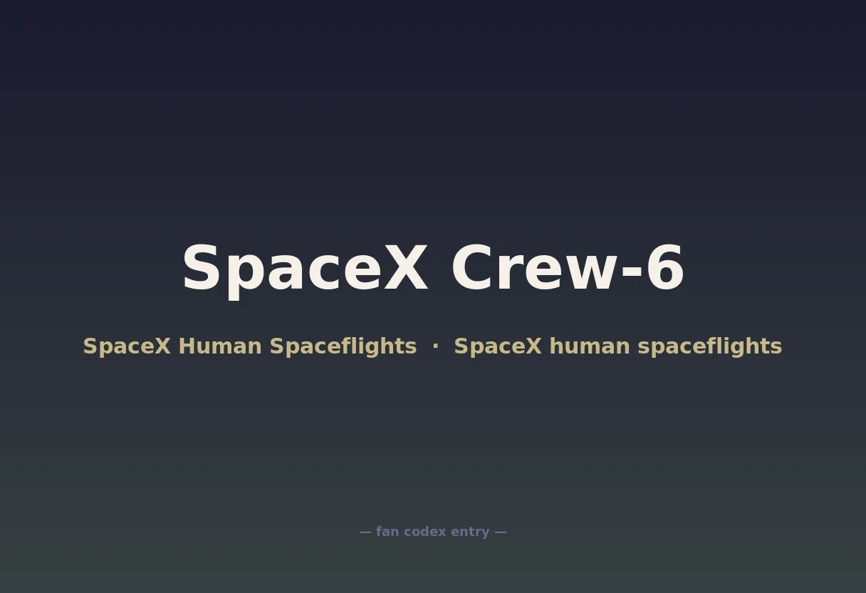 SpaceX Crew-6