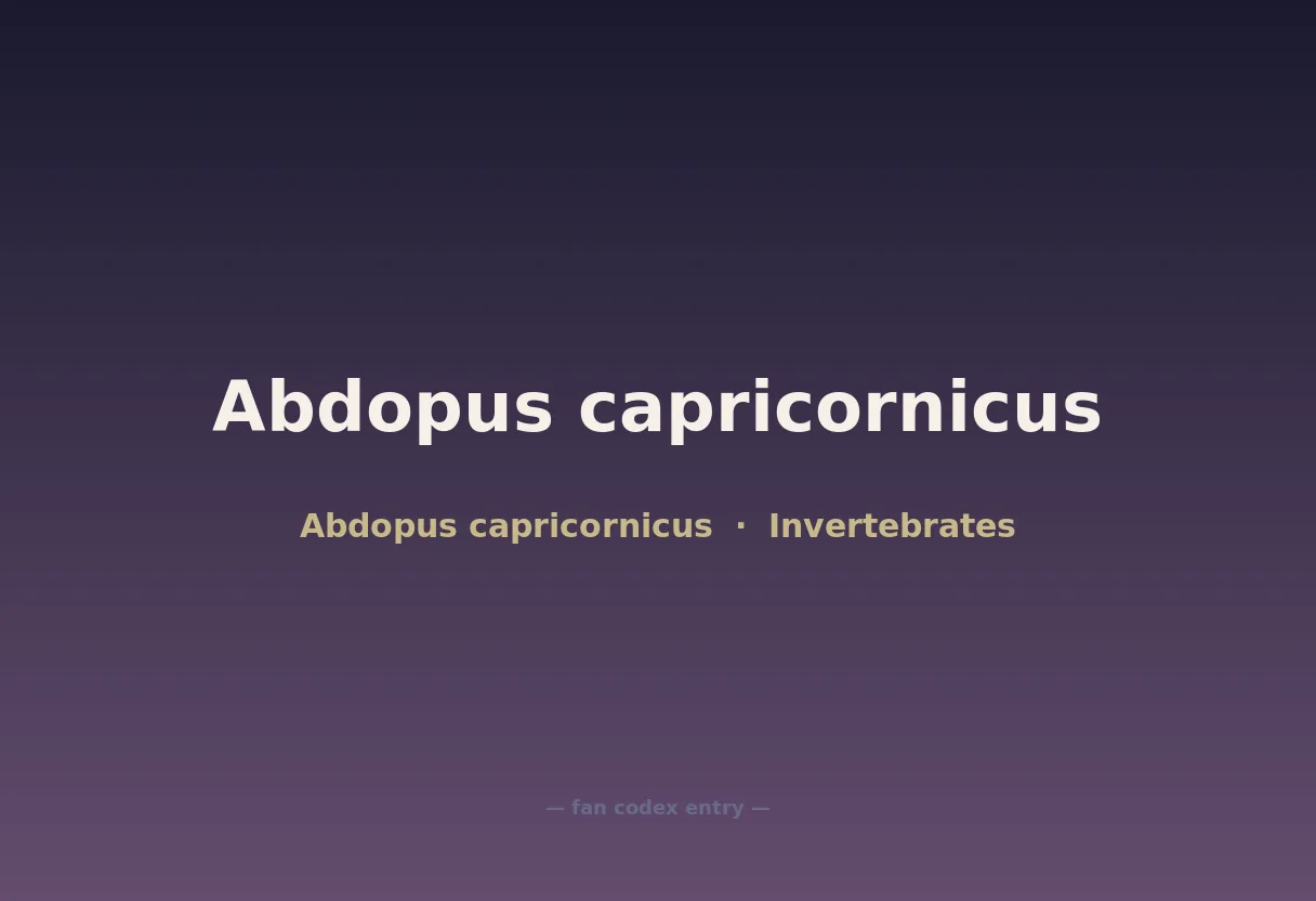 Abdopus capricornicus