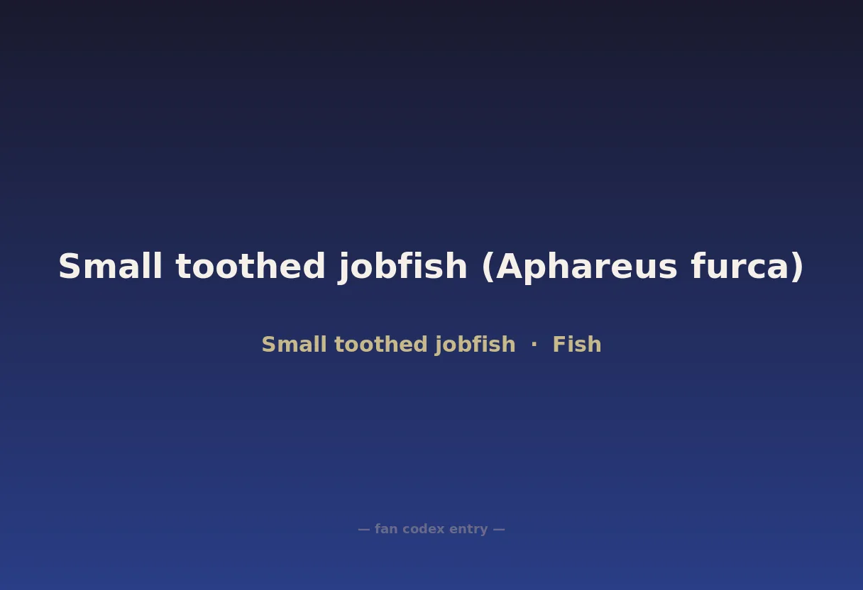 Small toothed jobfish (Aphareus furca)