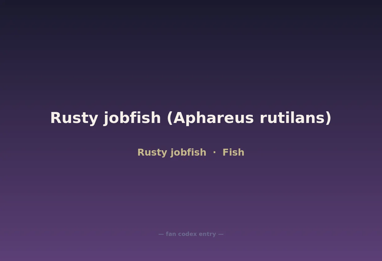 Rusty jobfish (Aphareus rutilans)
