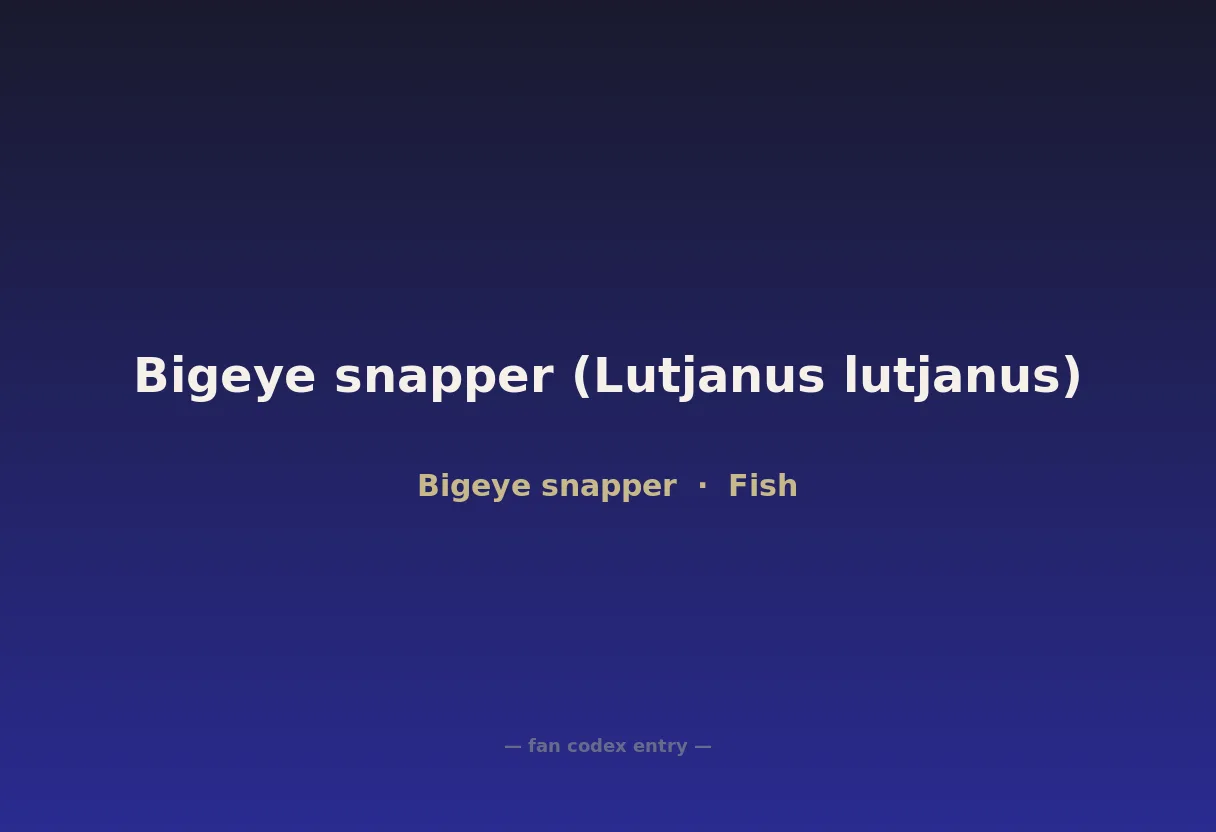 Bigeye snapper (Lutjanus lutjanus)
