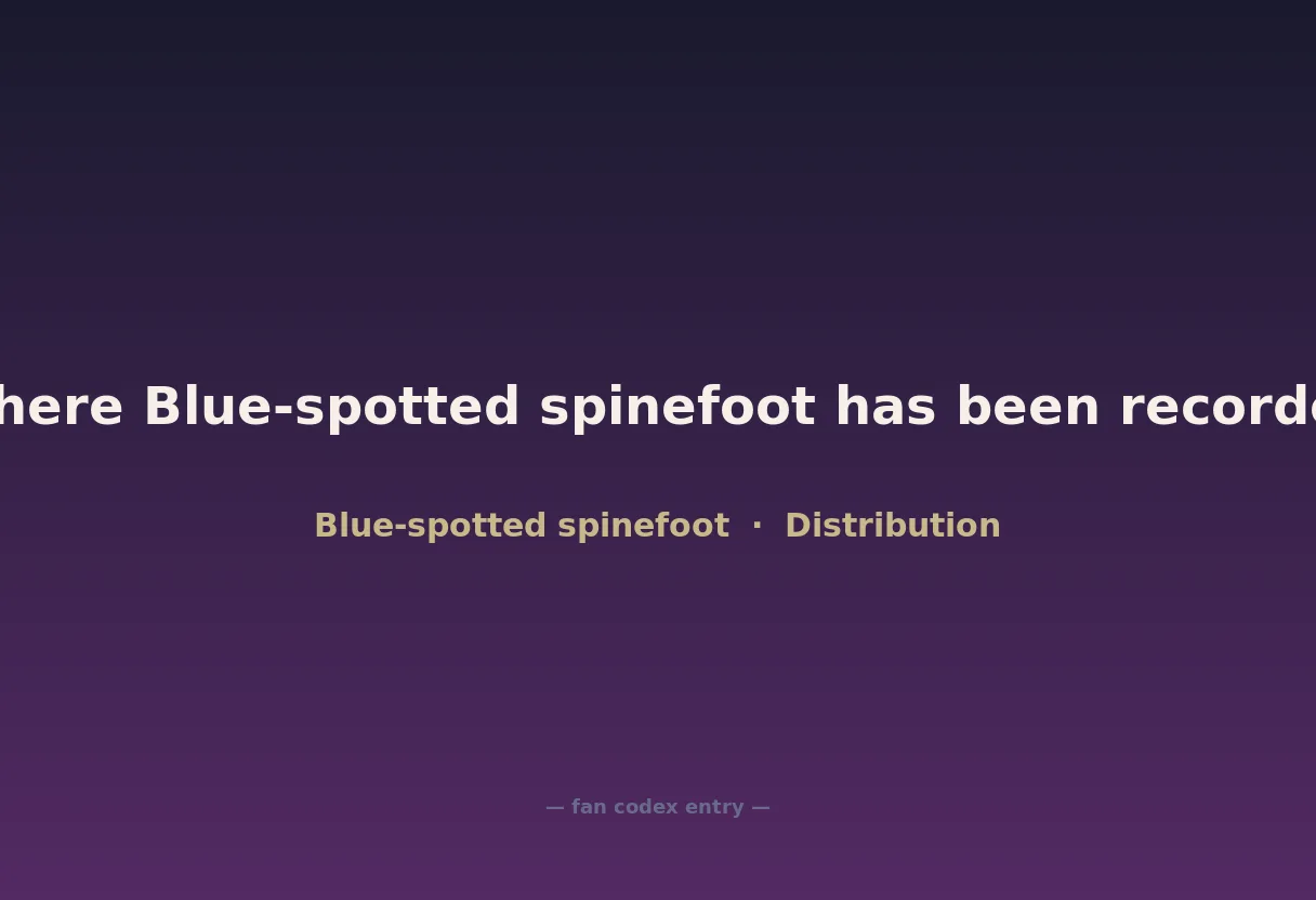 Where Blue-spotted spinefoot has been recorded