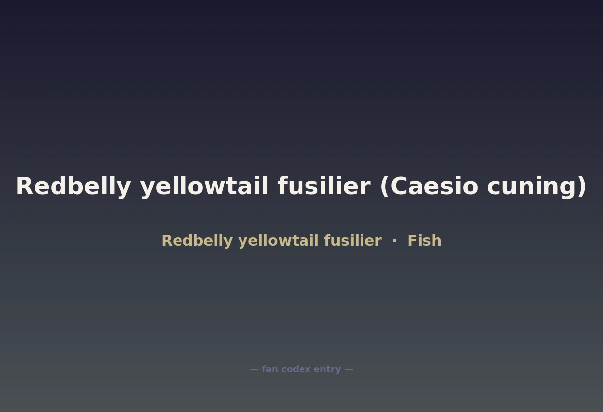 Redbelly yellowtail fusilier (Caesio cuning)
