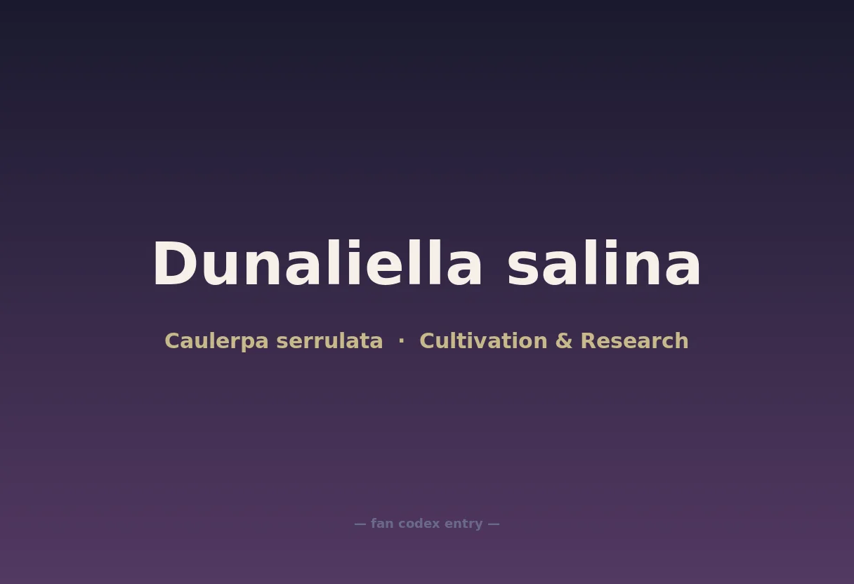 Dunaliella salina