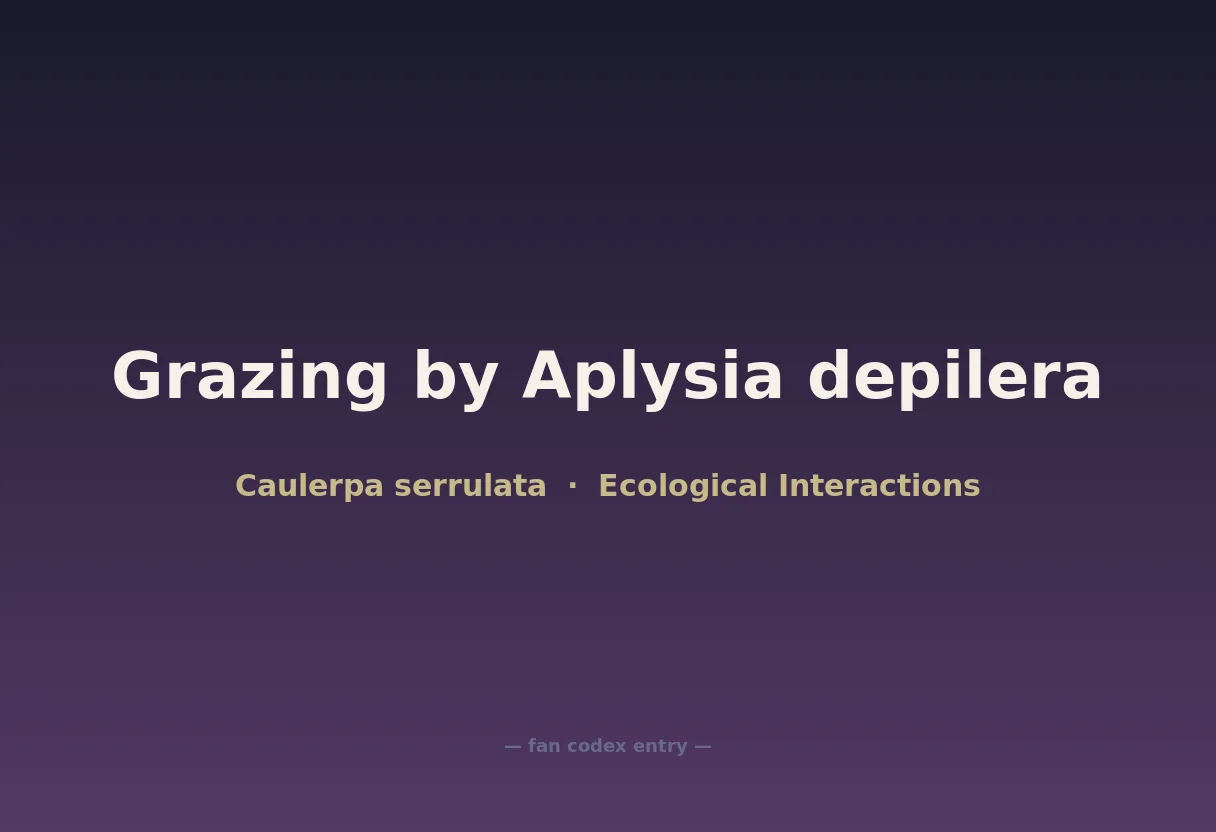 Grazing by Aplysia depilera
