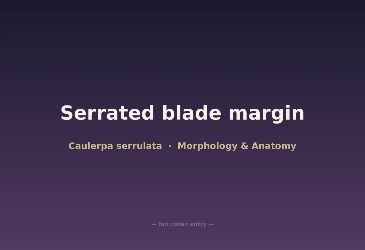 Serrated blade margin