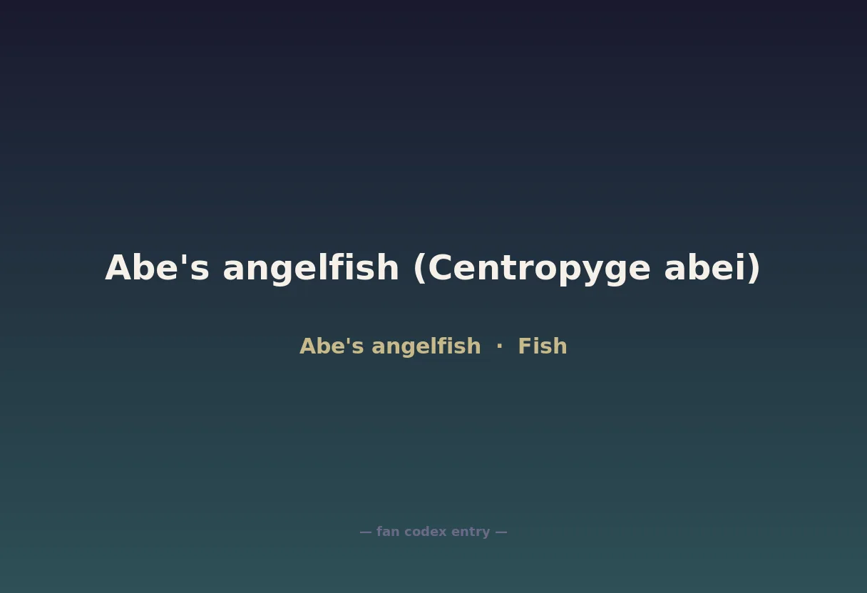 Abe's angelfish (Centropyge abei)