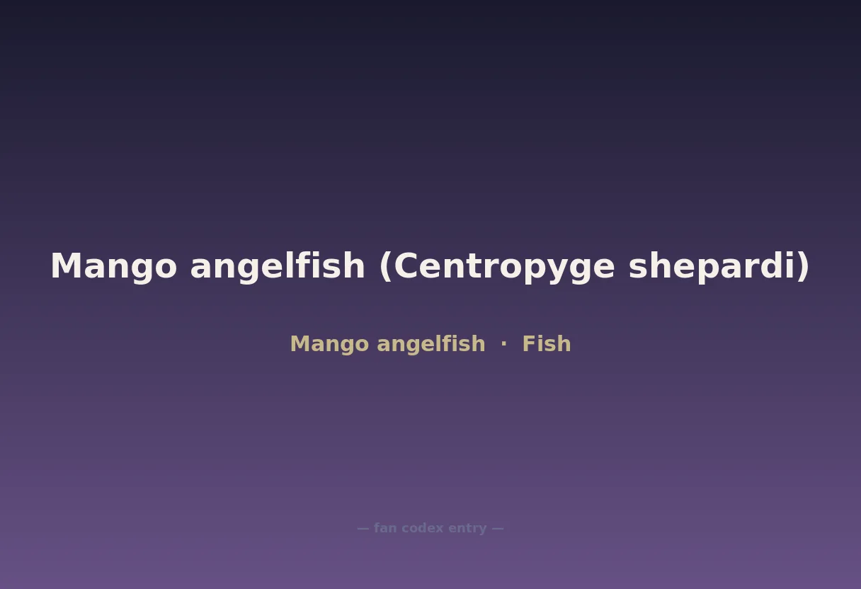 Mango angelfish (Centropyge shepardi)