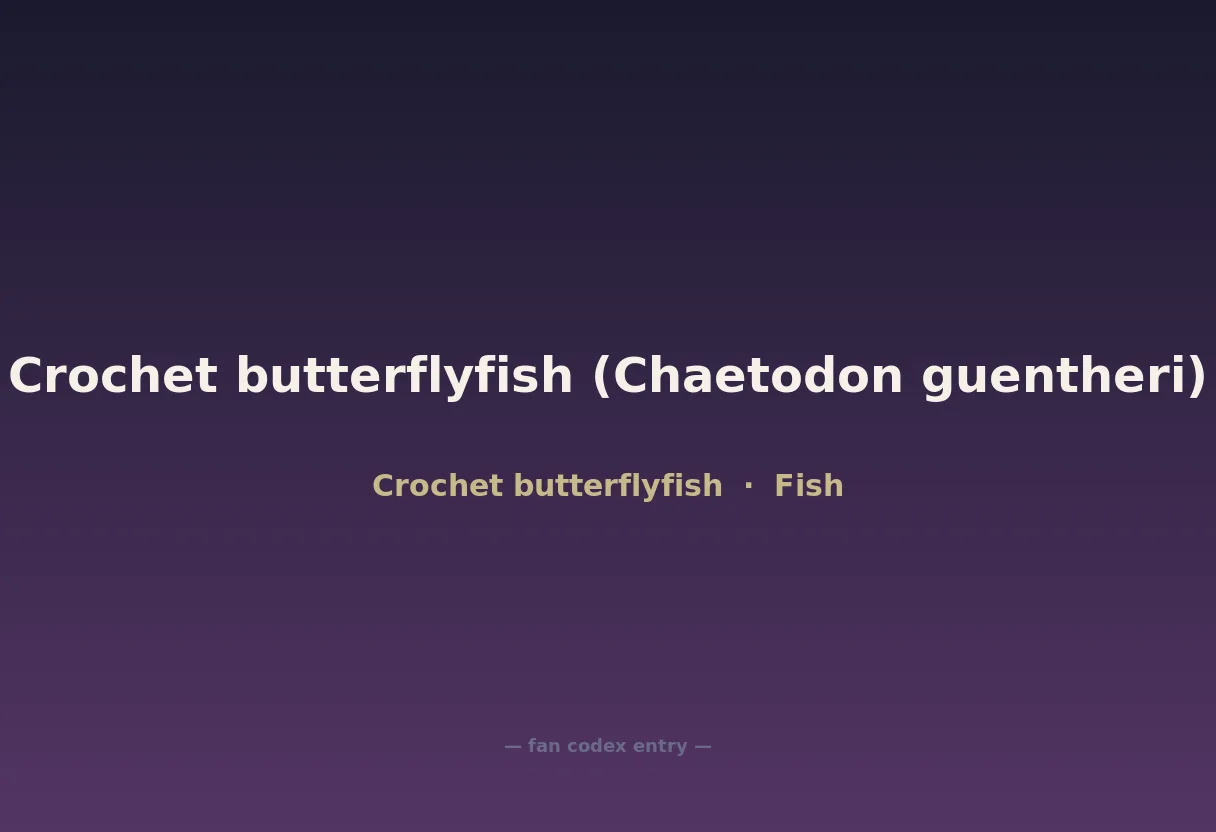 Crochet butterflyfish (Chaetodon guentheri)