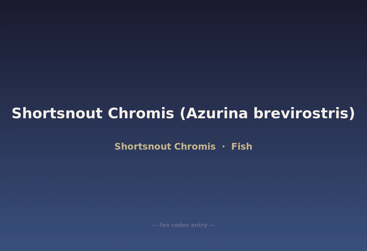 Shortsnout Chromis (Azurina brevirostris)