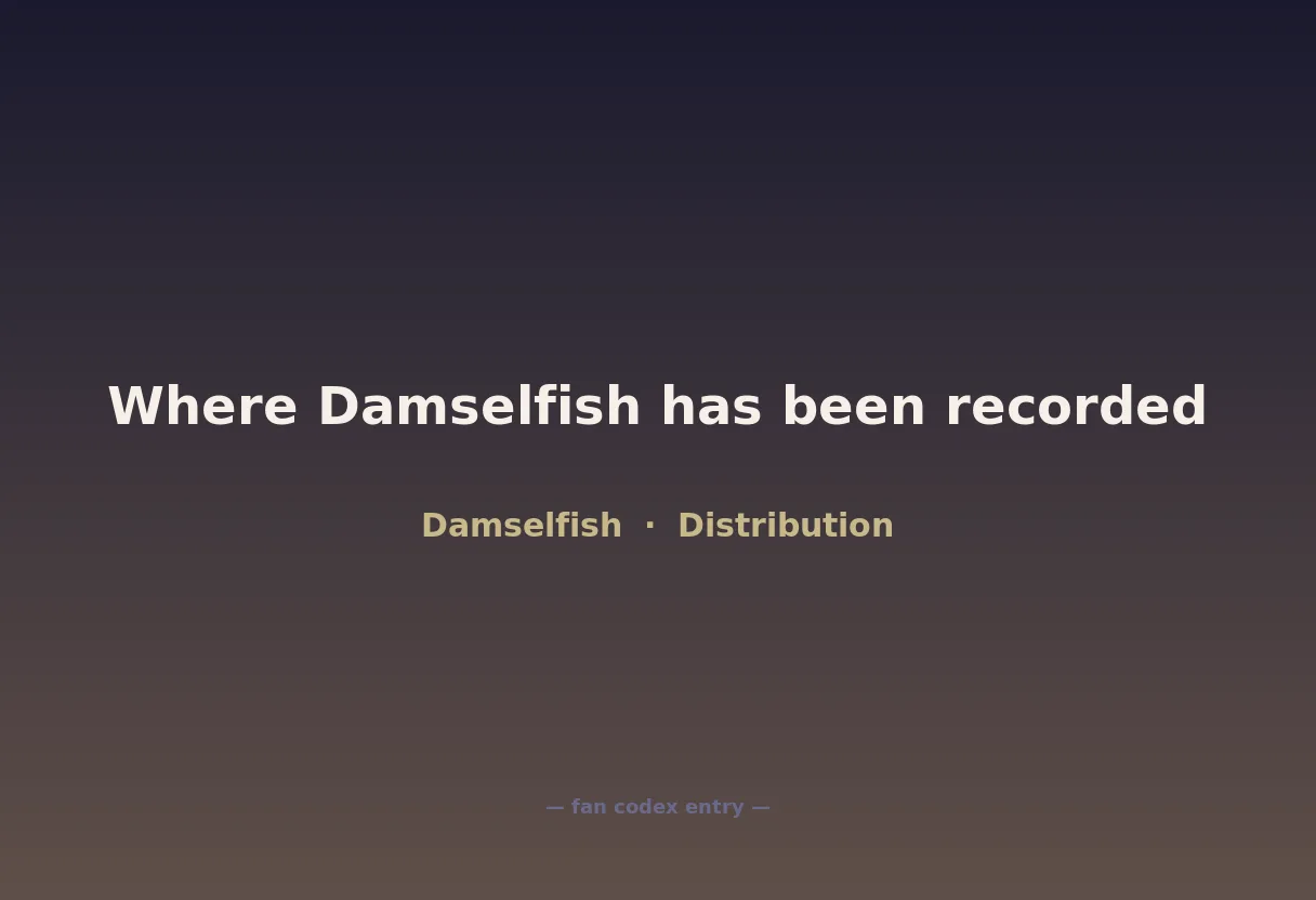 Where Damselfish has been recorded
