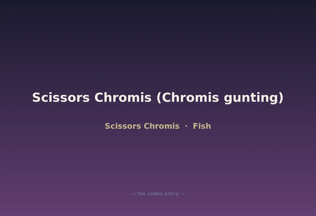 Scissors Chromis (Chromis gunting)