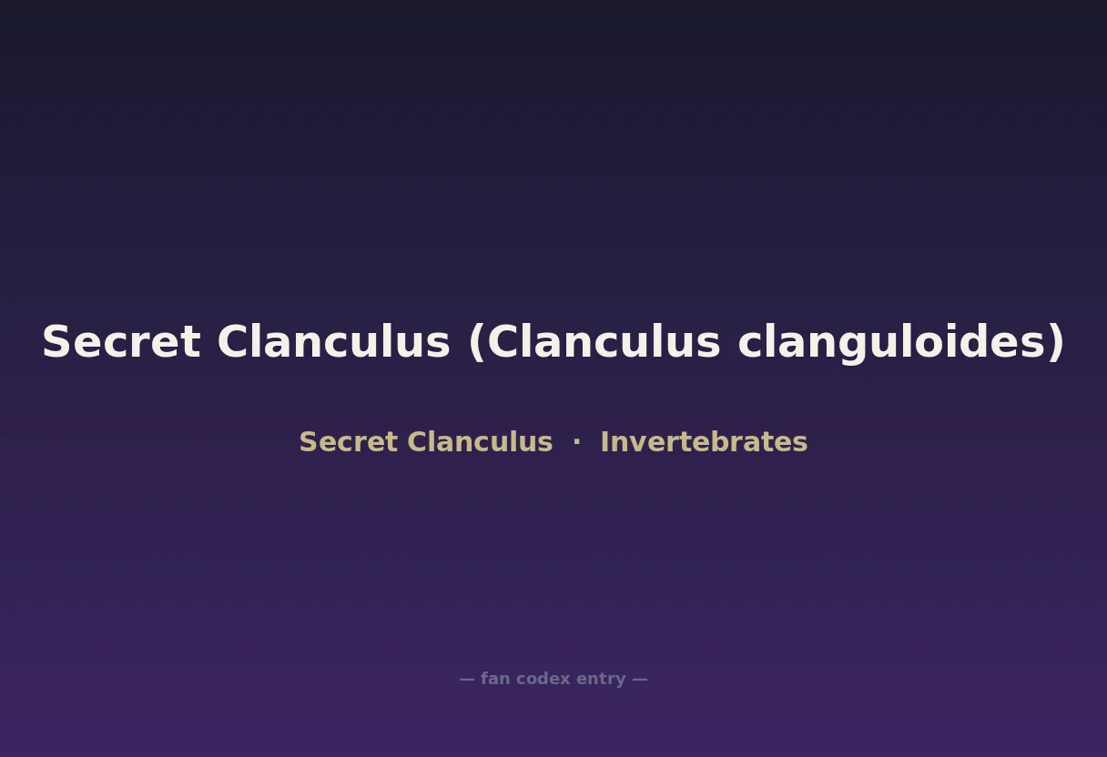 Secret Clanculus (Clanculus clanguloides)