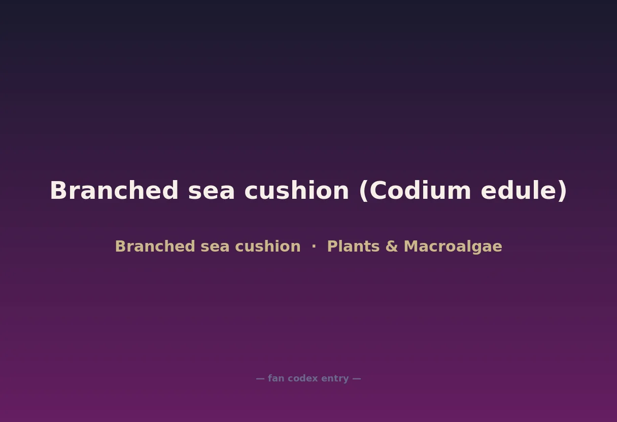 Branched sea cushion (Codium edule)