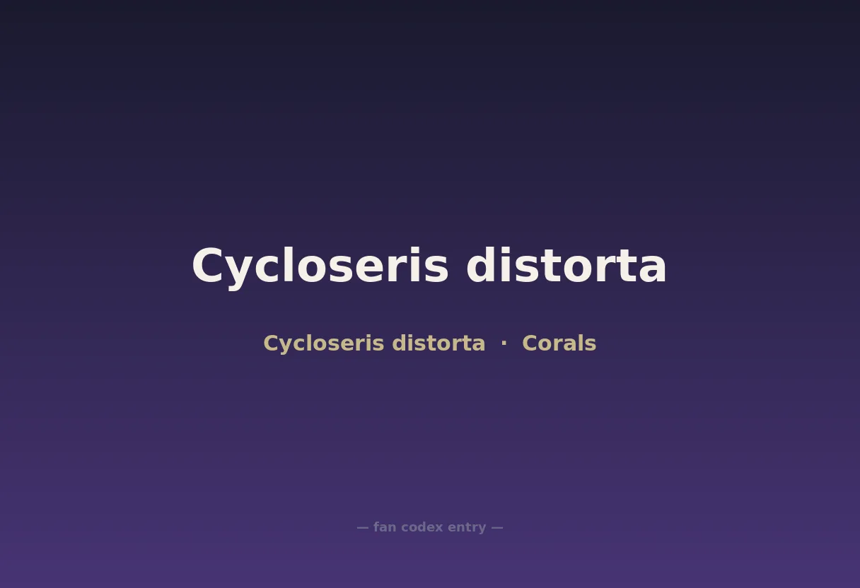 Cycloseris distorta