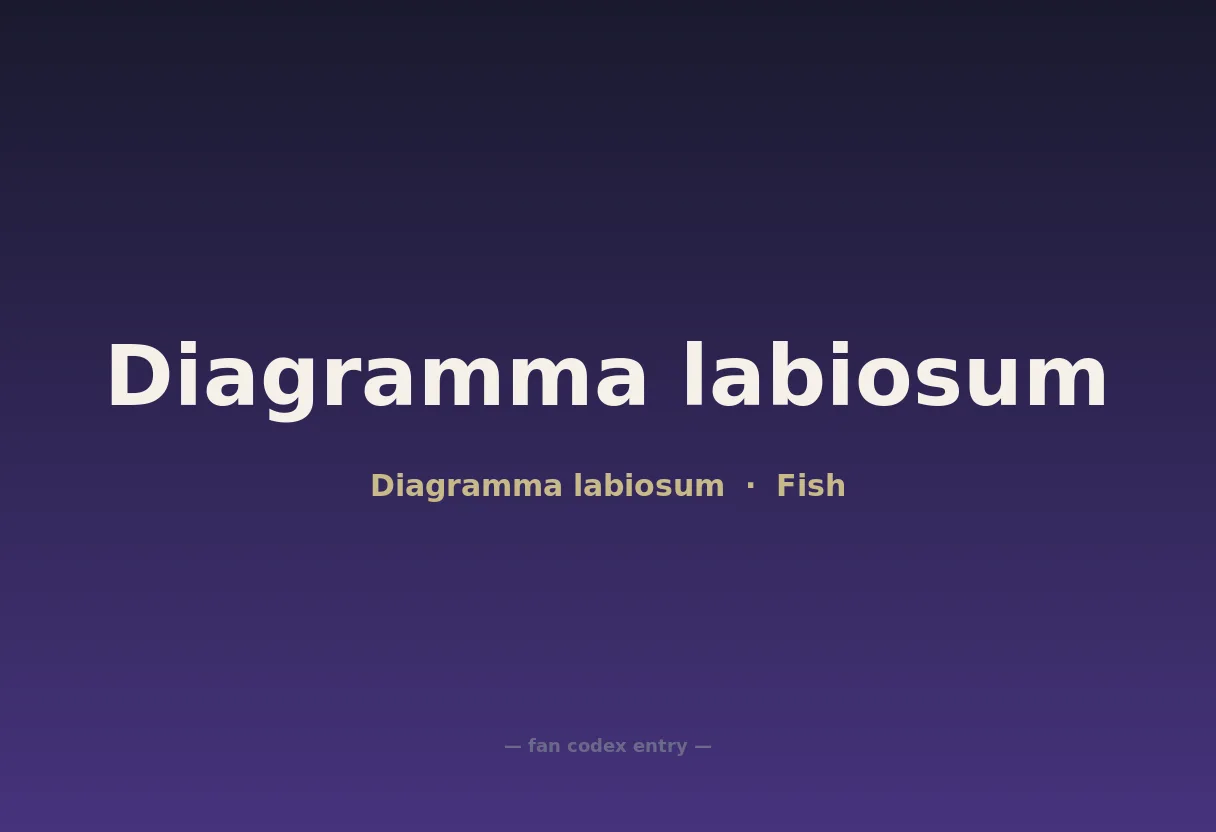 Diagramma labiosum
