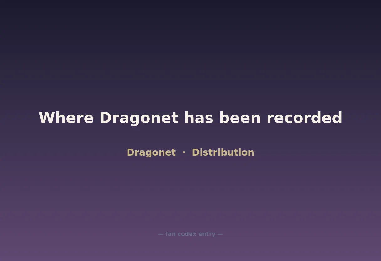 Where Dragonet has been recorded