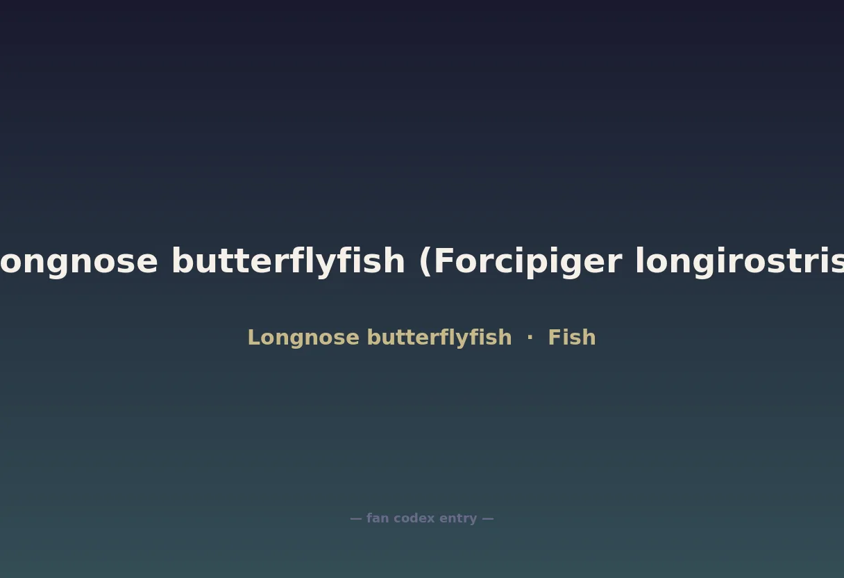 Longnose butterflyfish (Forcipiger longirostris)