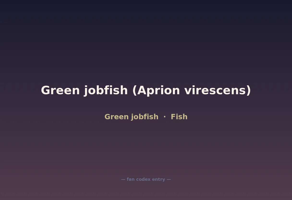 Green jobfish (Aprion virescens)