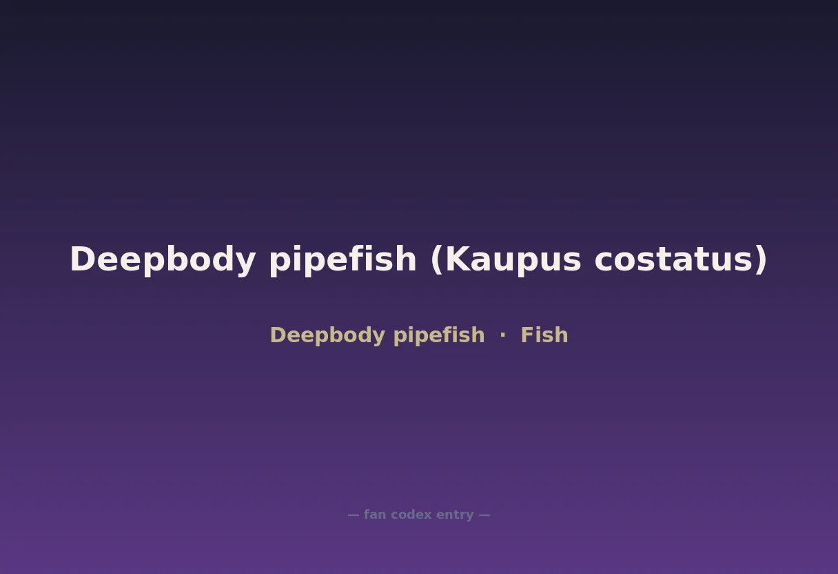 Deepbody pipefish (Kaupus costatus)