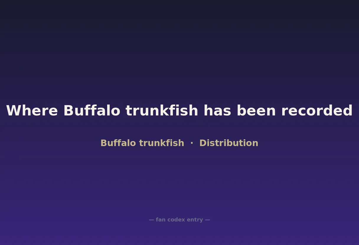Where Buffalo trunkfish has been recorded
