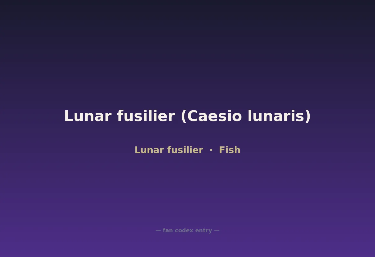 Lunar fusilier (Caesio lunaris)