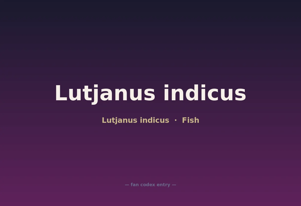 Lutjanus indicus