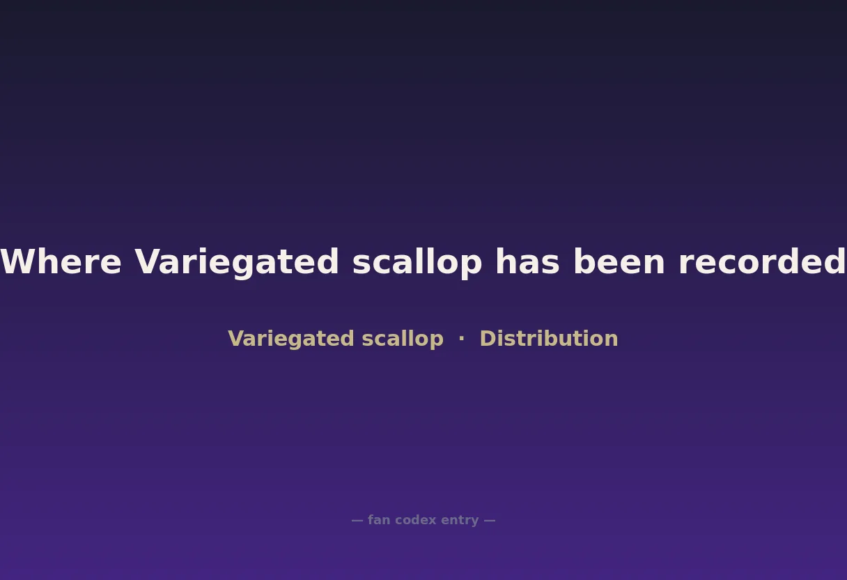 Where Variegated scallop has been recorded