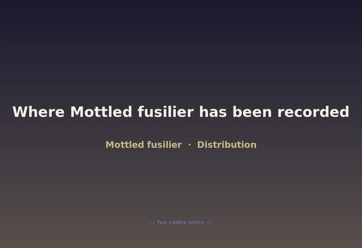Where Mottled fusilier has been recorded
