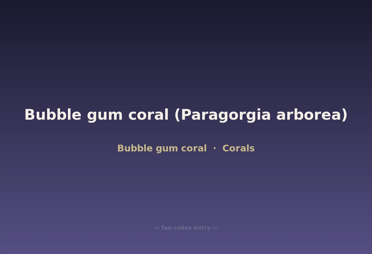 Bubble gum coral (Paragorgia arborea)