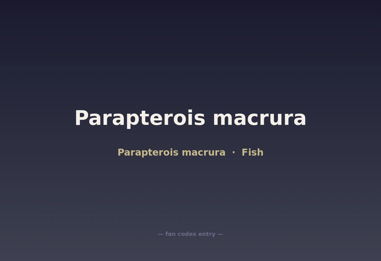 Parapterois macrura