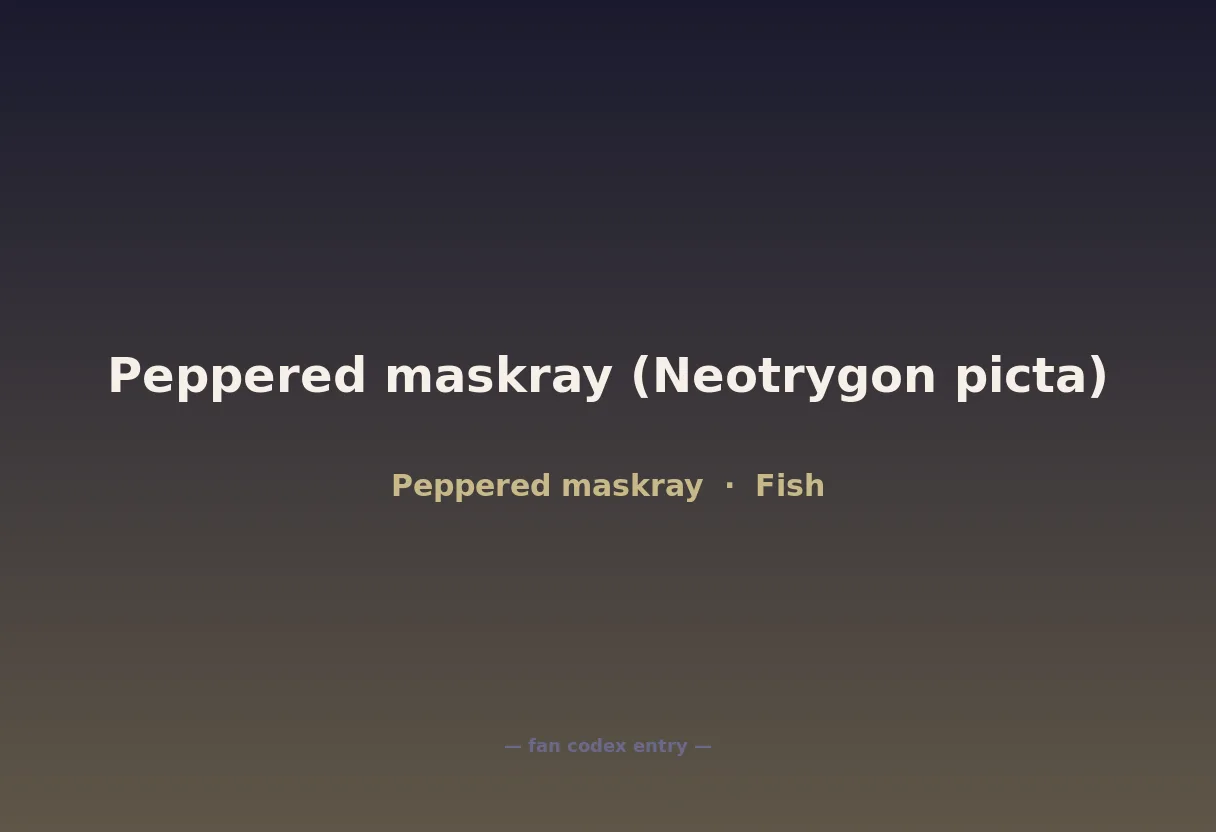Peppered maskray (Neotrygon picta)